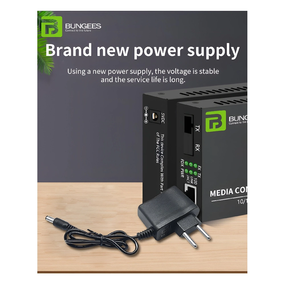 Bungees Fiber Media Converter Pair 10/100 view 7